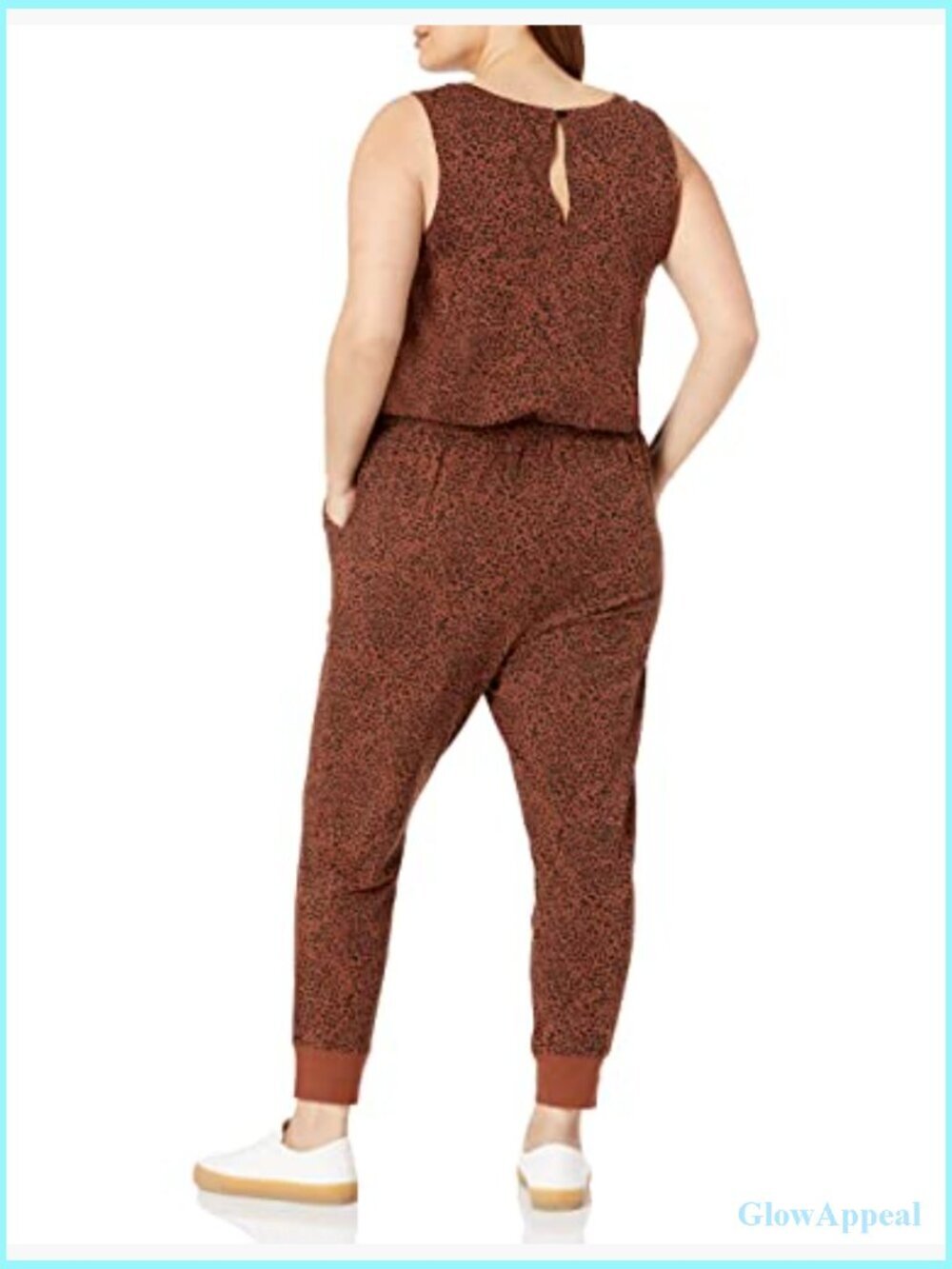 Women's Studio Terry Stretchy Jumpsuit Exercise Jogger Drawstring - Picture 5 of 7